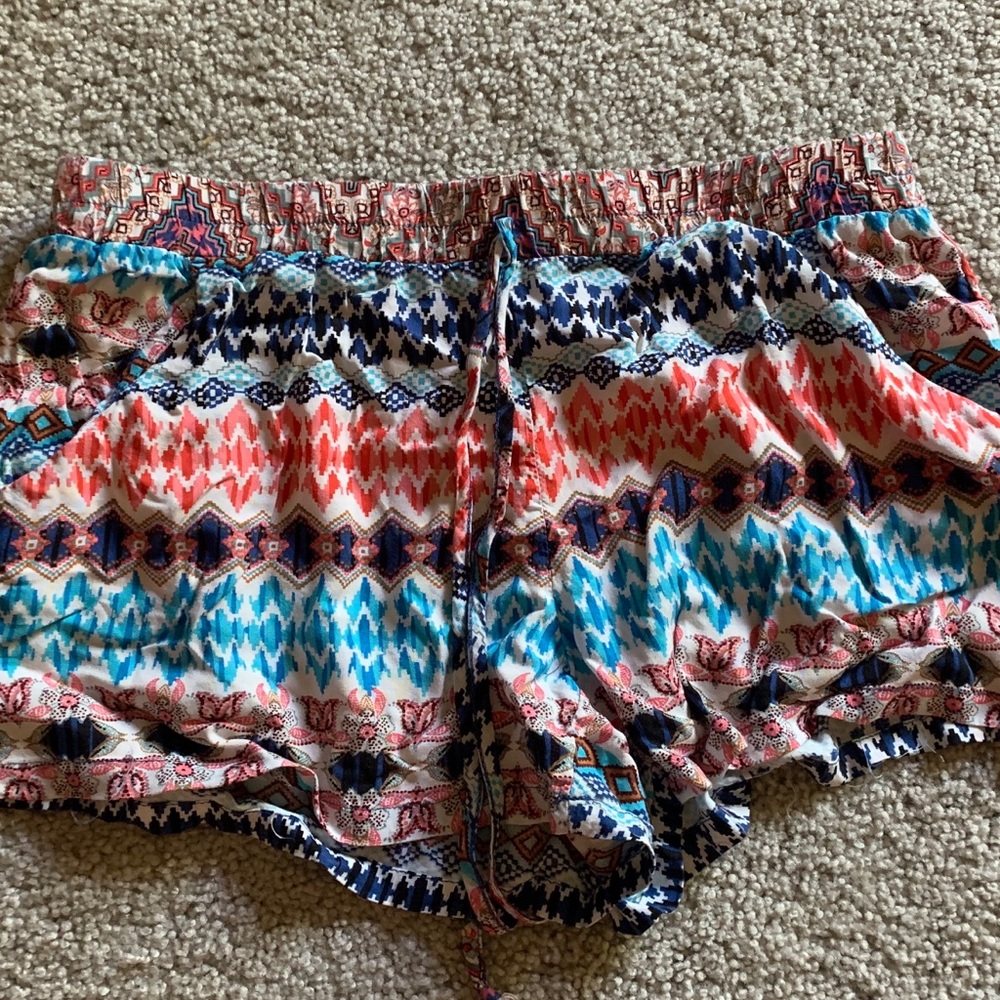 Colorful cotton shorts.